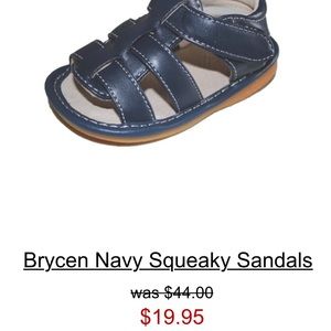 Boy Black Squeaky Sandal